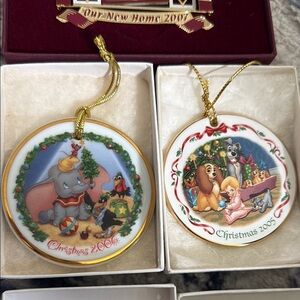 Baldwin Gold and Multicolor Christmas Ornaments Set